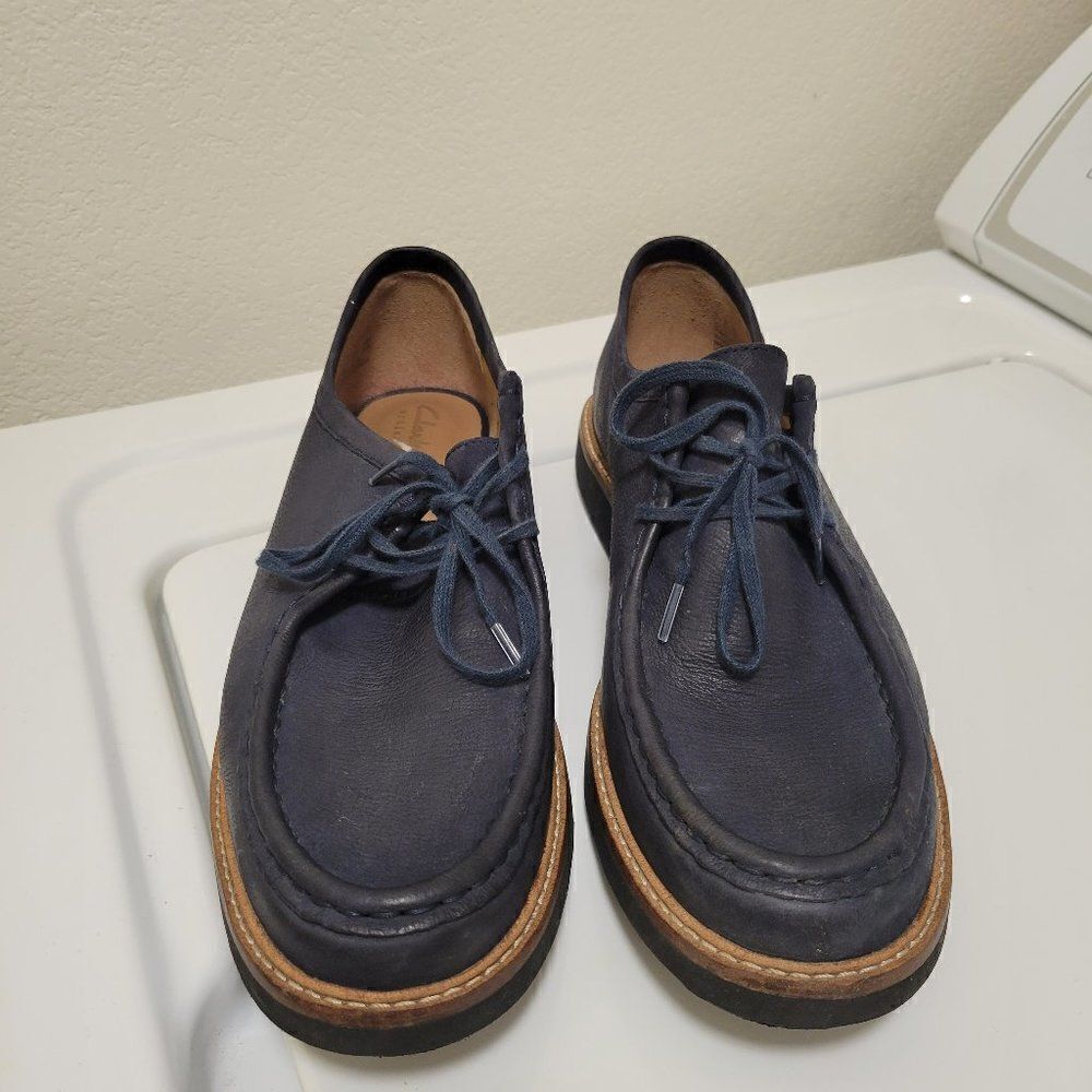 Clark’s Blue Nubuck ! Loafers/Boat Shoes size 9,5‎